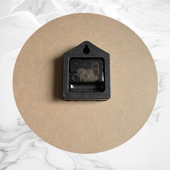 Rustic Beach-Themed Wall Clock  10” Round Distressed Wood Look Blue White Stripe - Picture 3 of 5